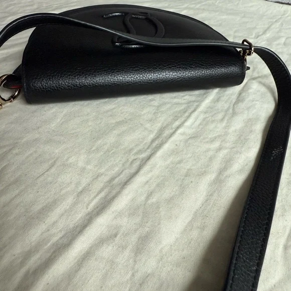 CHRISTIAN LOUBOUTIN By My Side Black Leather Shouder Bag - Picture 8 of 16